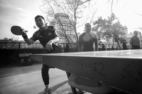 table tennis player portrait